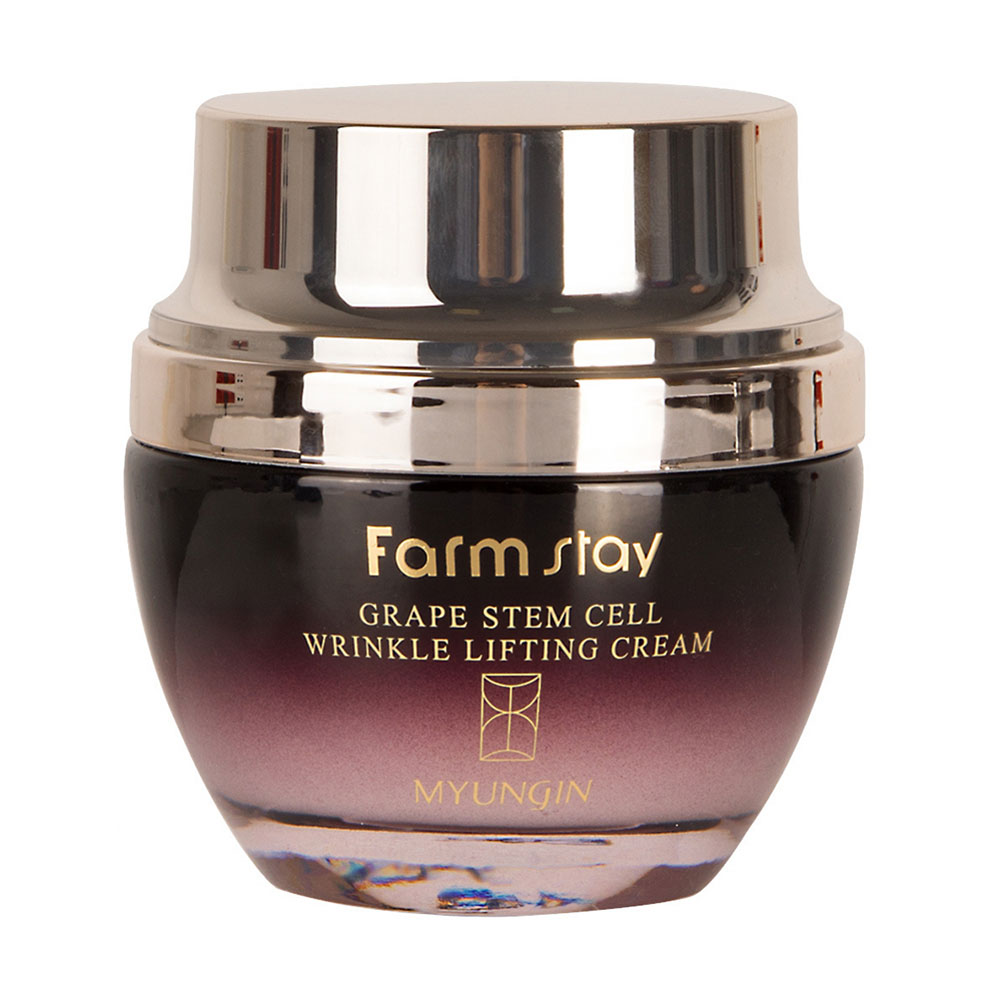 Крем-ліфтинг для обличчя FarmStay Grape Stem Cell Wrinkle Lifting Cream з фітостовбуровими клітинами винограду, 50 мл